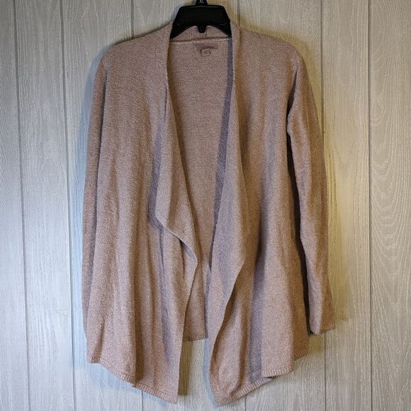 Barefoot Dreams Cozychic Lite Island Wrap Cardigan Style 903 Pockets Pink 12/14 - Picture 1 of 5